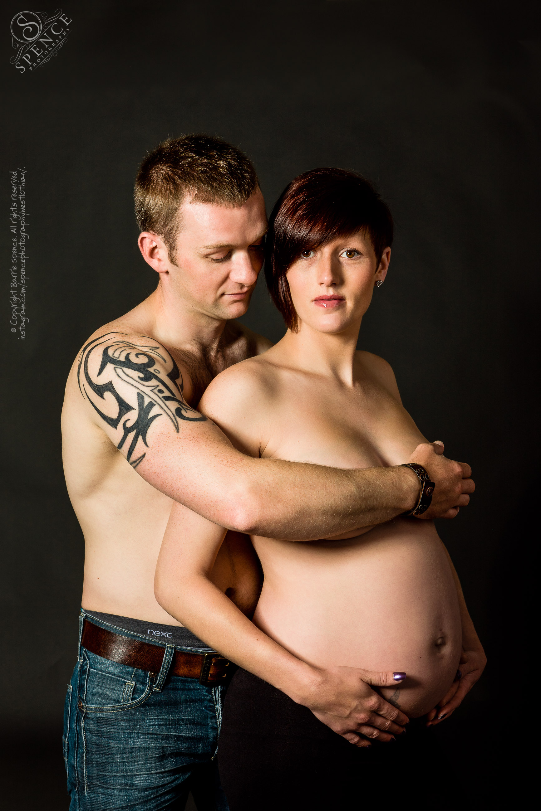 Leona & Scott - couple pregnancy bump shot Leona & Scott - couple pregnancy bump shot