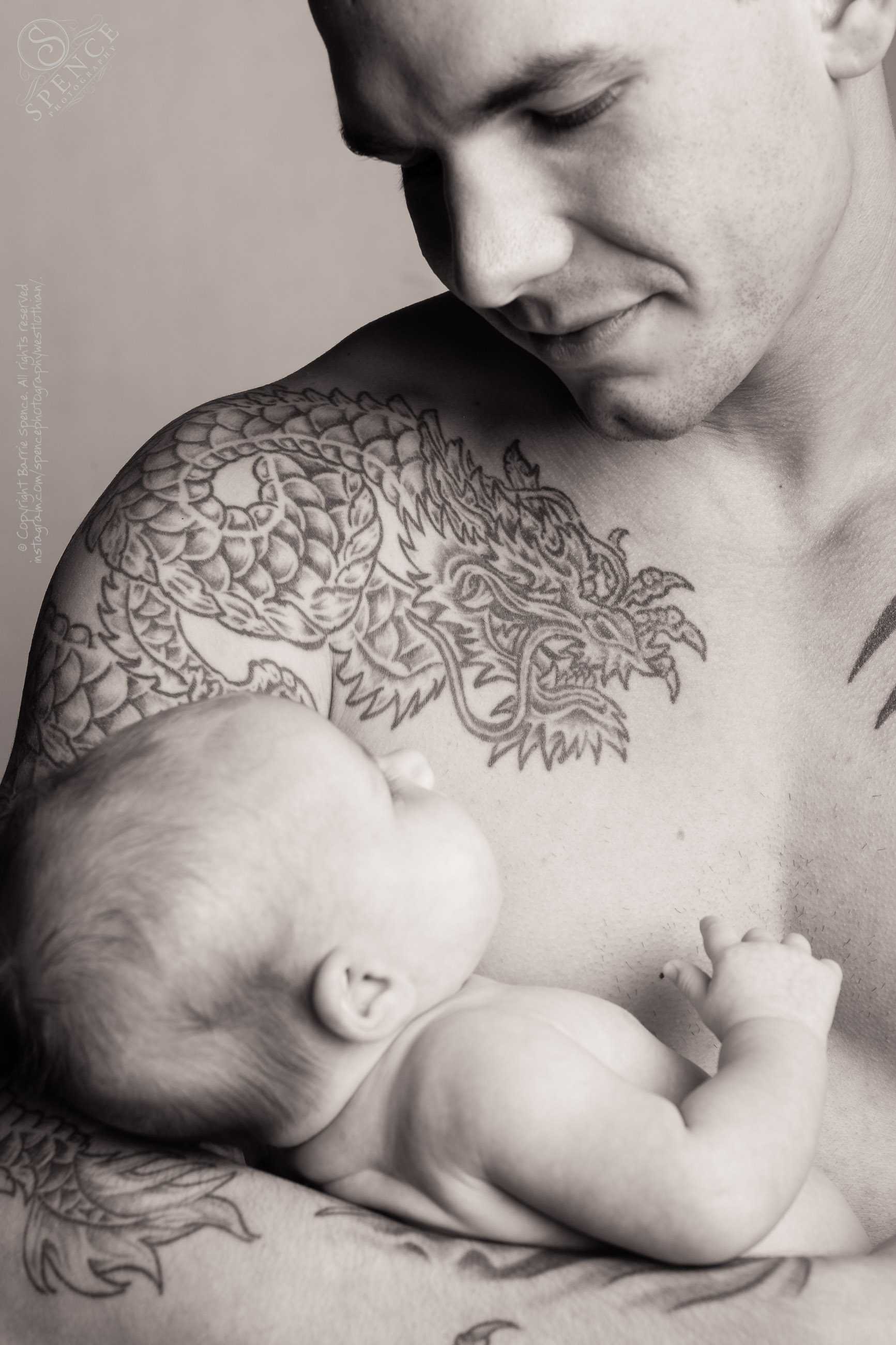 Steve with baby Andi Steve with baby Andi / © Copyright 2011 Barrie Spence. All rights reserved.